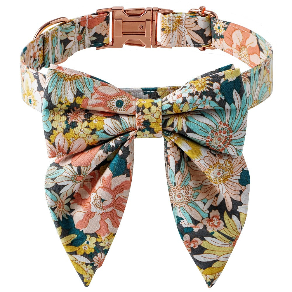 Halsband Baumwolle mit Rosenschnalle – Bild 6 | LuxeStyle