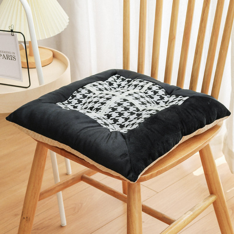 Sitzkissen aus Baumwolle, Karomuster