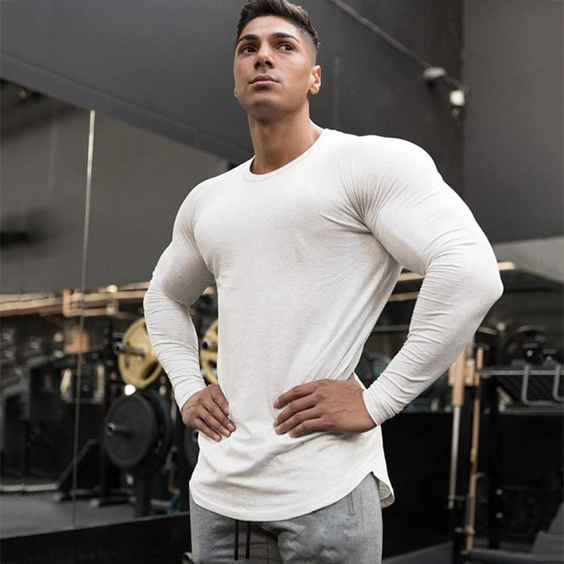 Langarm‑Muskel‑Fit‑T-Shirt | LuxeStyle