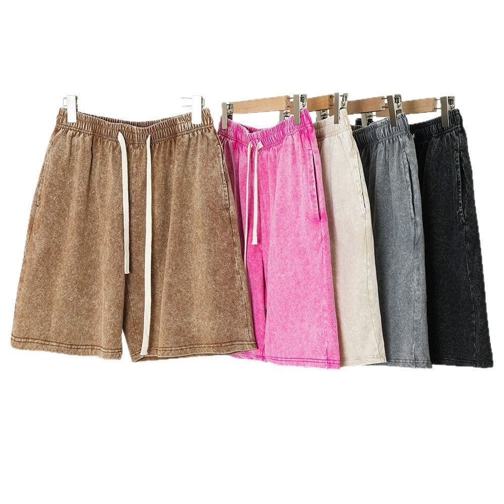 Retro Capri Shorts mit Schneeflocken-Textur