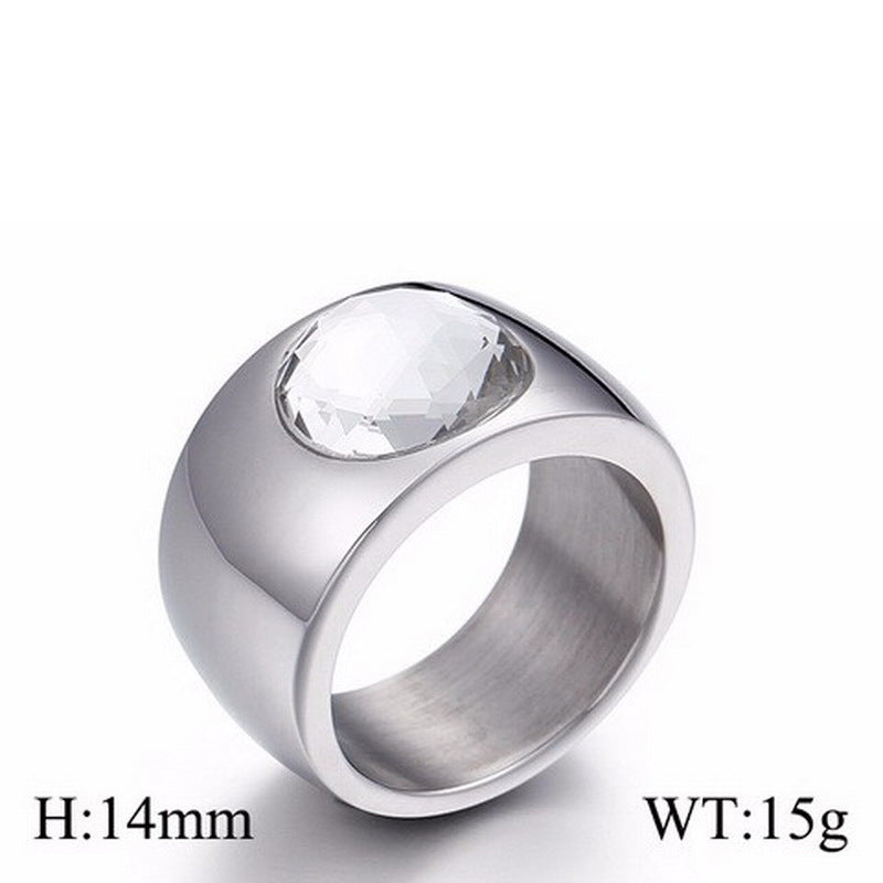 Breiter Kristallglas-Ring – Bild 8 | LuxeStyle