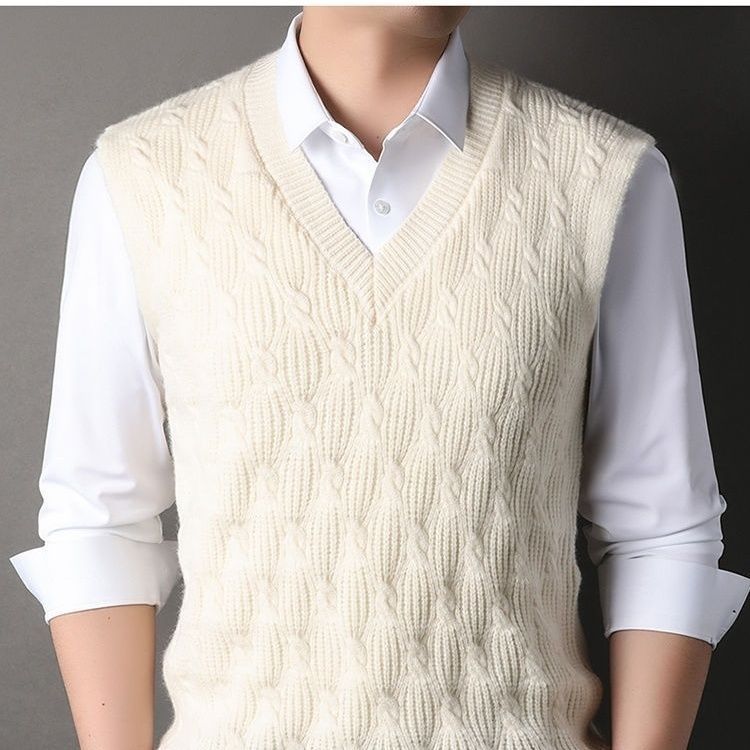 Herren-Weste, gestrickt, sleeveless