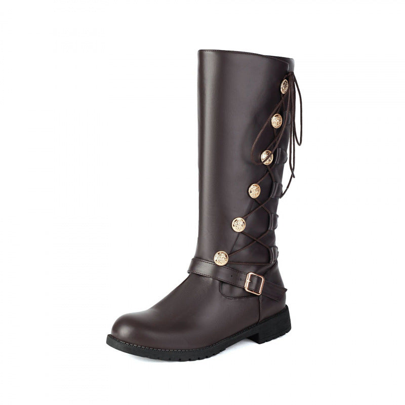 Herren High-Top Leder-Boots