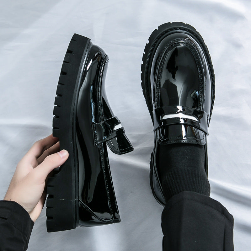 Herren Leder-Sneaker mit Plateau-Sohle – Bild 7 | LuxeStyle