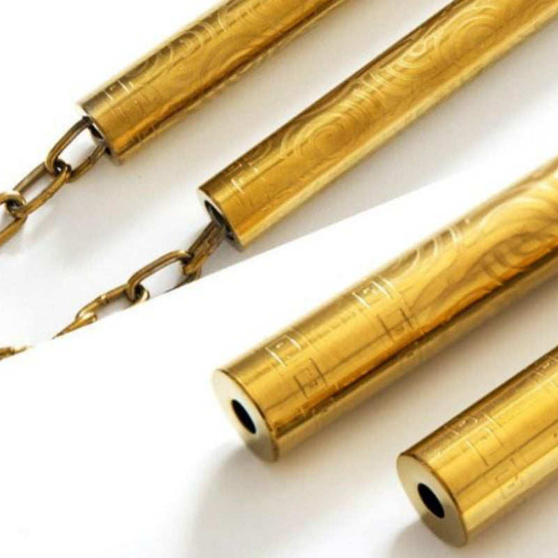 Anti-Rutsch-Doppelstab aus Titan-Gold