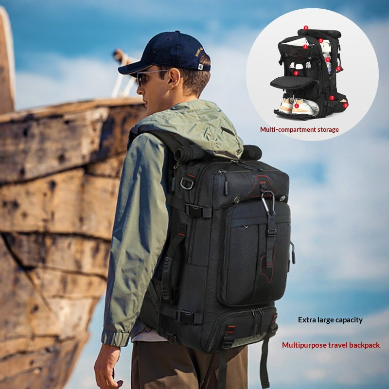 Outdoor-Wanderrucksack 60 L, wasserdicht – Bild 7 | LuxeStyle