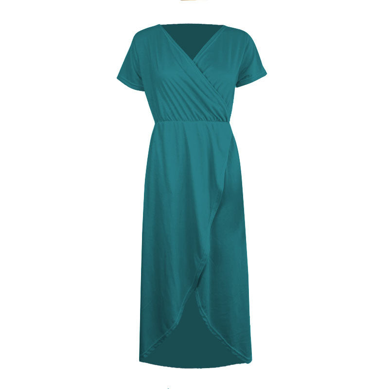 Elegantes V-Neck Strickkleid mit Wickelfront – Bild 10 | LuxeStyle