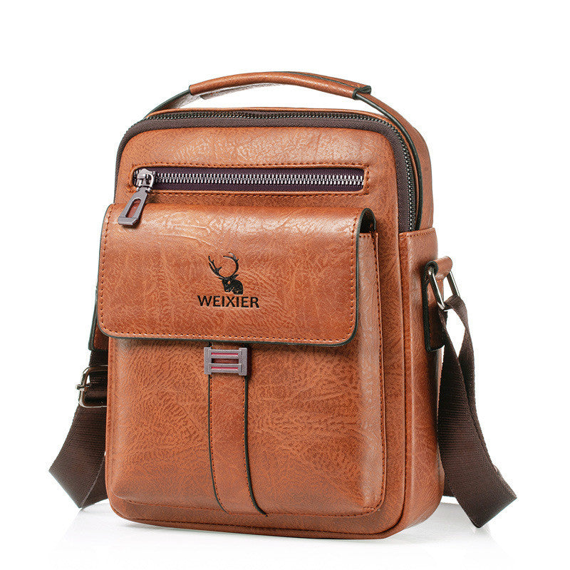 Messenger Tasche aus PU-Leder, schwarz – Bild 4 | LuxeStyle