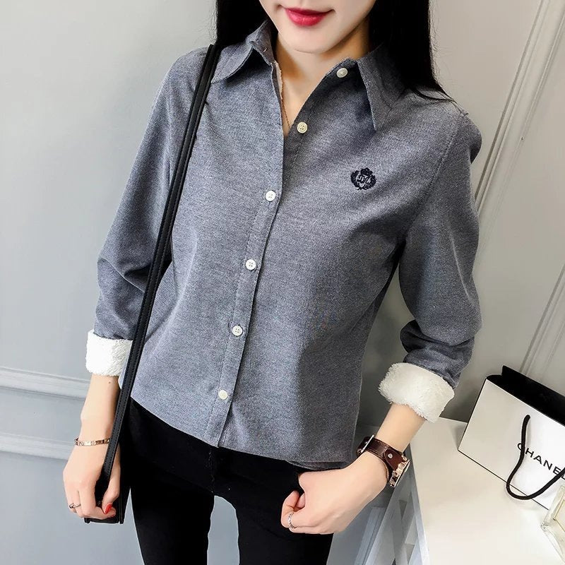 Besticktes Langarmshirt für Damen