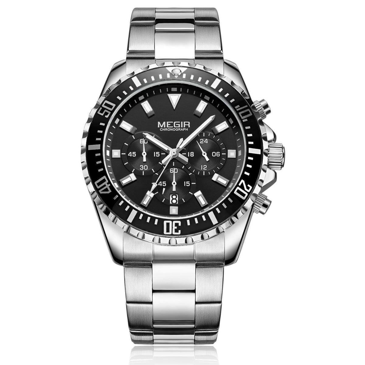 Sportliche Business-Armbanduhr mit Kalender und Leuchtzeigern – Bild 5 | LuxeStyle