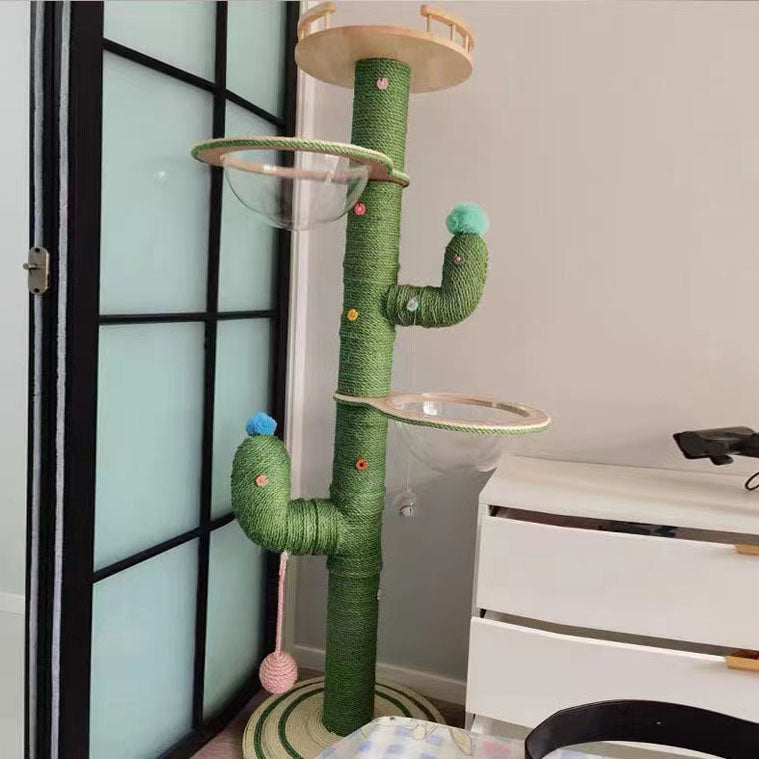 DIY Katzen-Kratzbaum im Kaktus-Design
