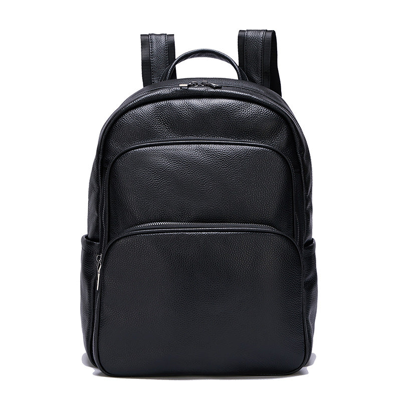 Schwarzer Lederrucksack für Männer und Frauen – Bild 5 | LuxeStyle