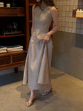 Leinen Tanktop-Kleid – Bild 7 | LuxeStyle