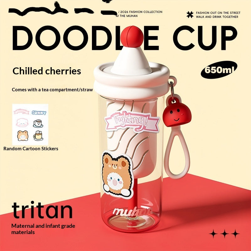 Trinkflasche mit Tee-Einsatz