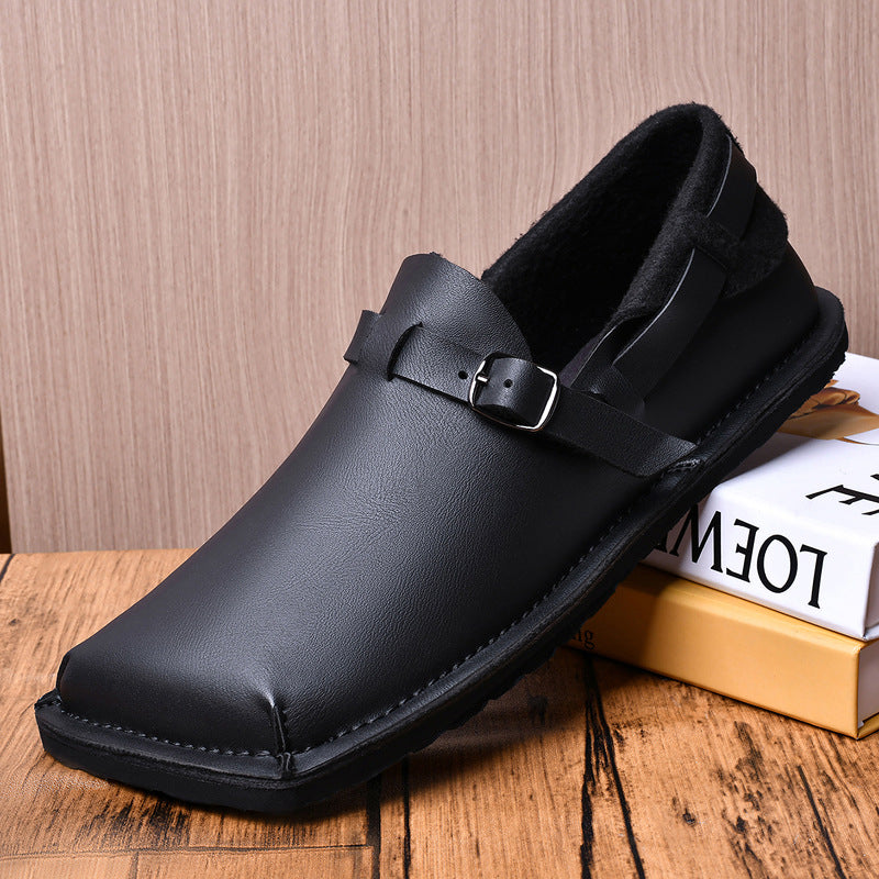 Herren Lederschuhe mit weicher Sohle