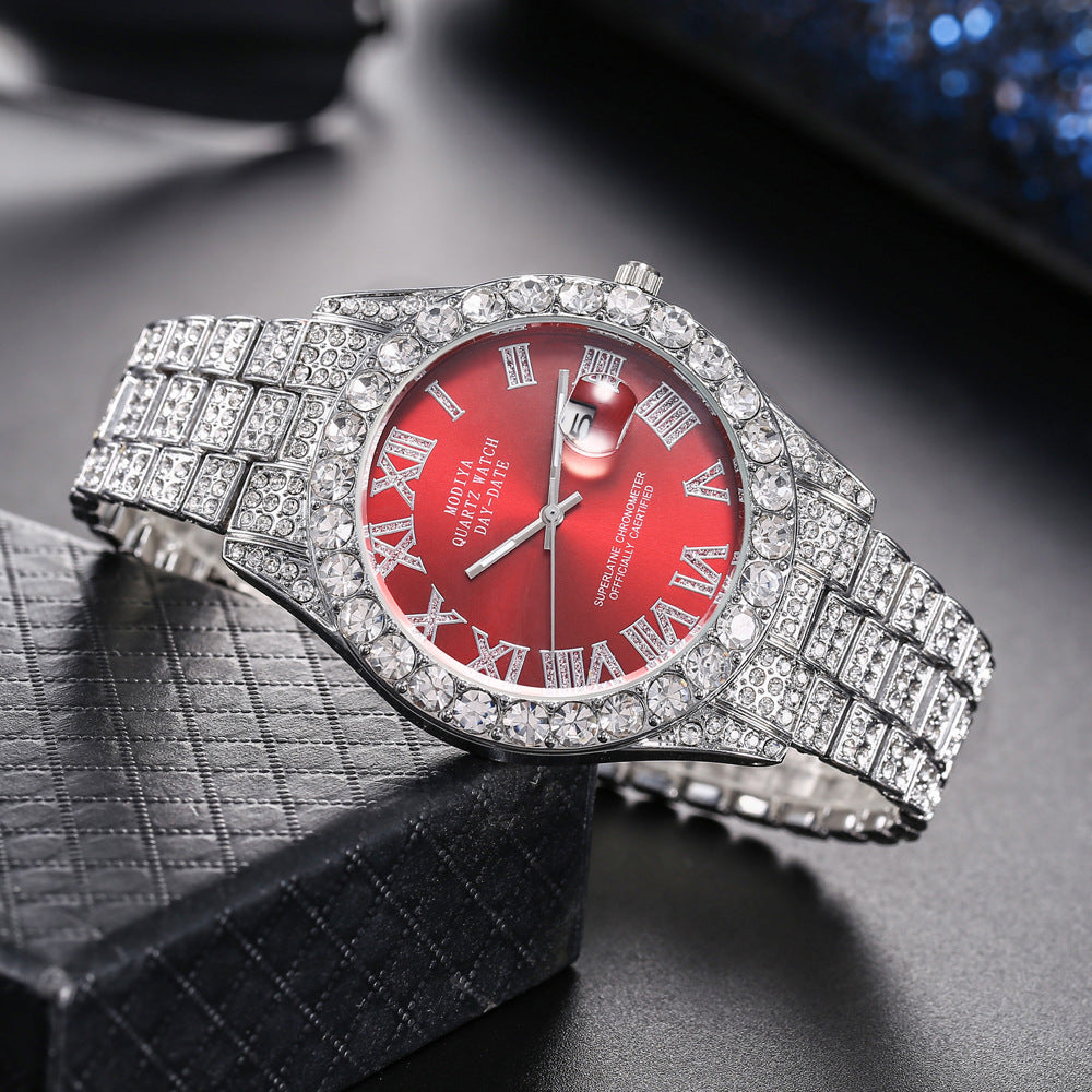 Strass-Zifferblatt Quarzuhr – Bild 7 | LuxeStyle