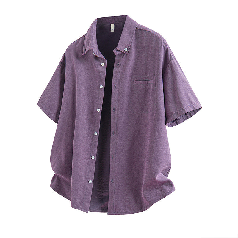 Herren Kurzarm-Shirt Sommer Casual Dünn – Bild 9 | LuxeStyle