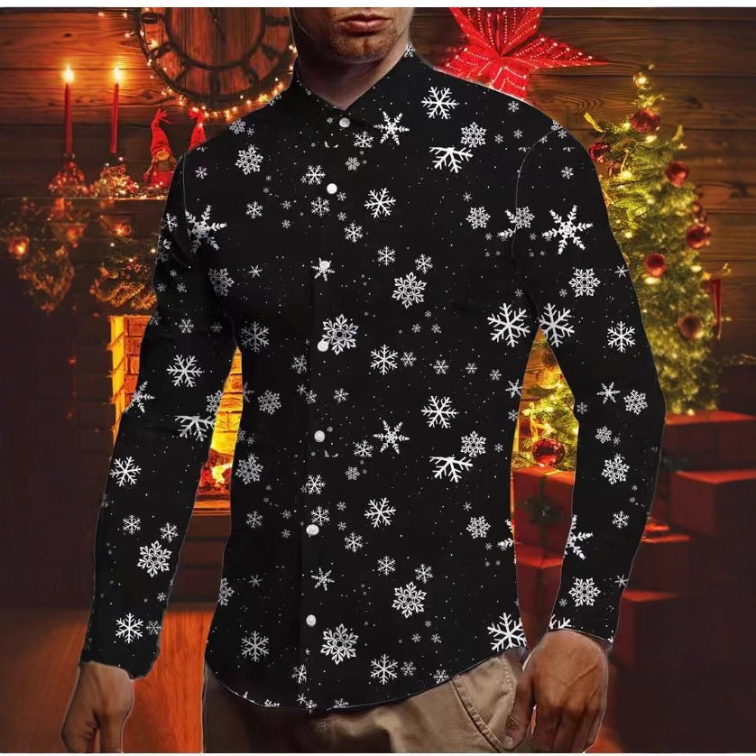Weihnachts-Langarmshirt für Herren – Bild 4 | LuxeStyle