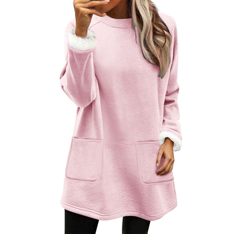 Bequem Fit Fleecefutter Hoodie mit Taschen