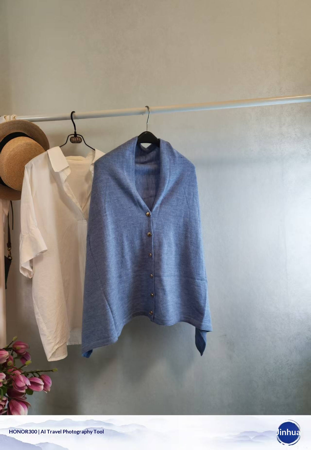 Schwarzer Wollschal mit Vintage‑Look | LuxeStyle