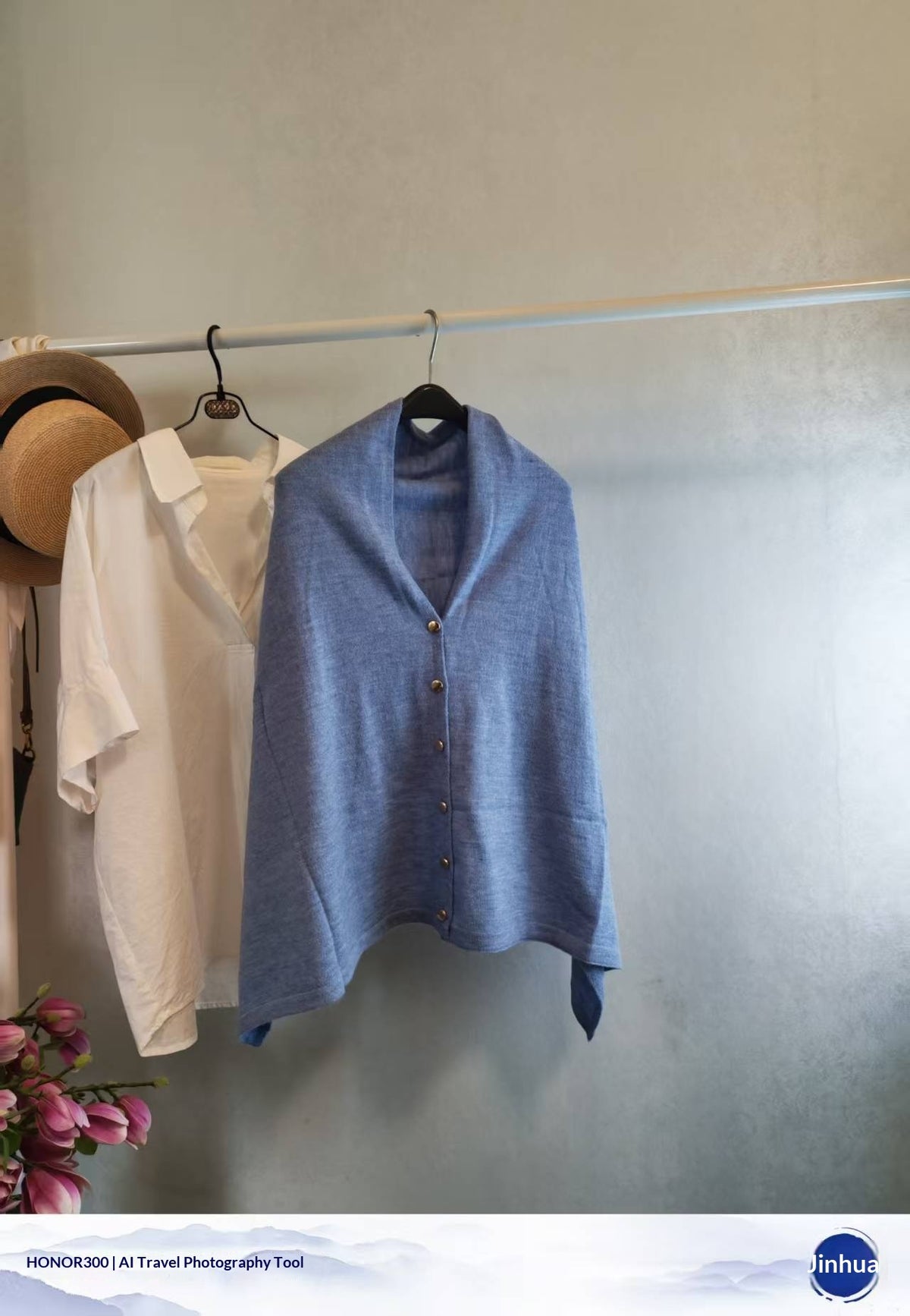 Schwarzer Wollschal mit Vintage‑Look | LuxeStyle