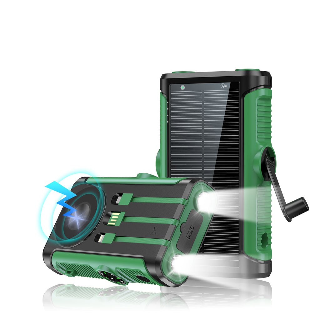 Solar Outdoor Powerbank mit Handkurbel