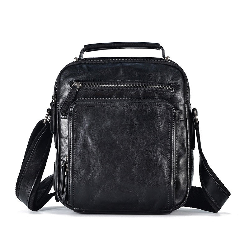 Retro Leder Umhängetasche für Herren – Bild 5 | LuxeStyle