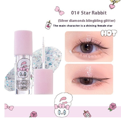 Glänzendes Augen-Schatten-Set