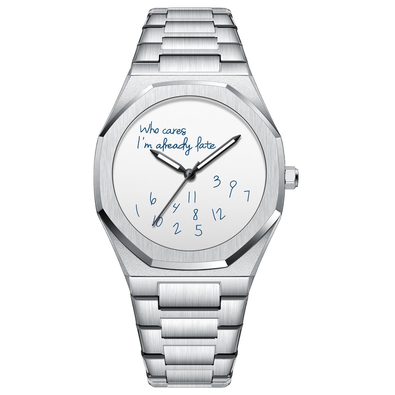 Herren-Armbanduhr Edelstahl