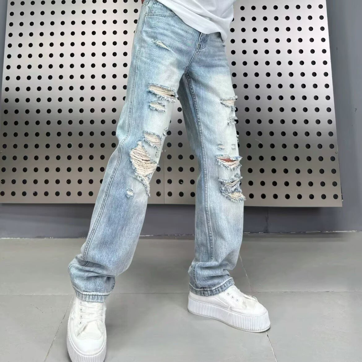 Lichtblaue Herrenjeans