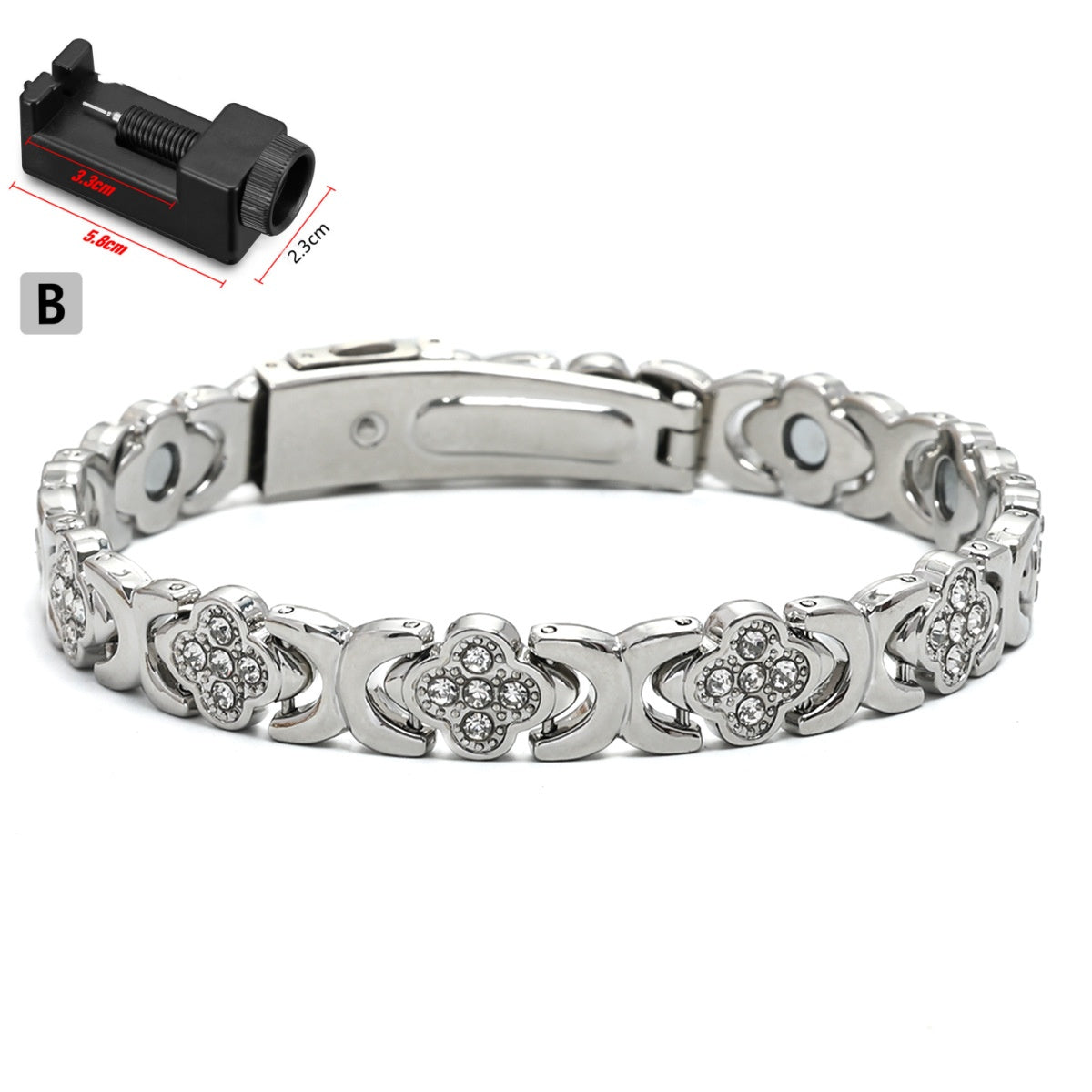 Breites Edelstahlarmband für Damen – Bild 10 | LuxeStyle