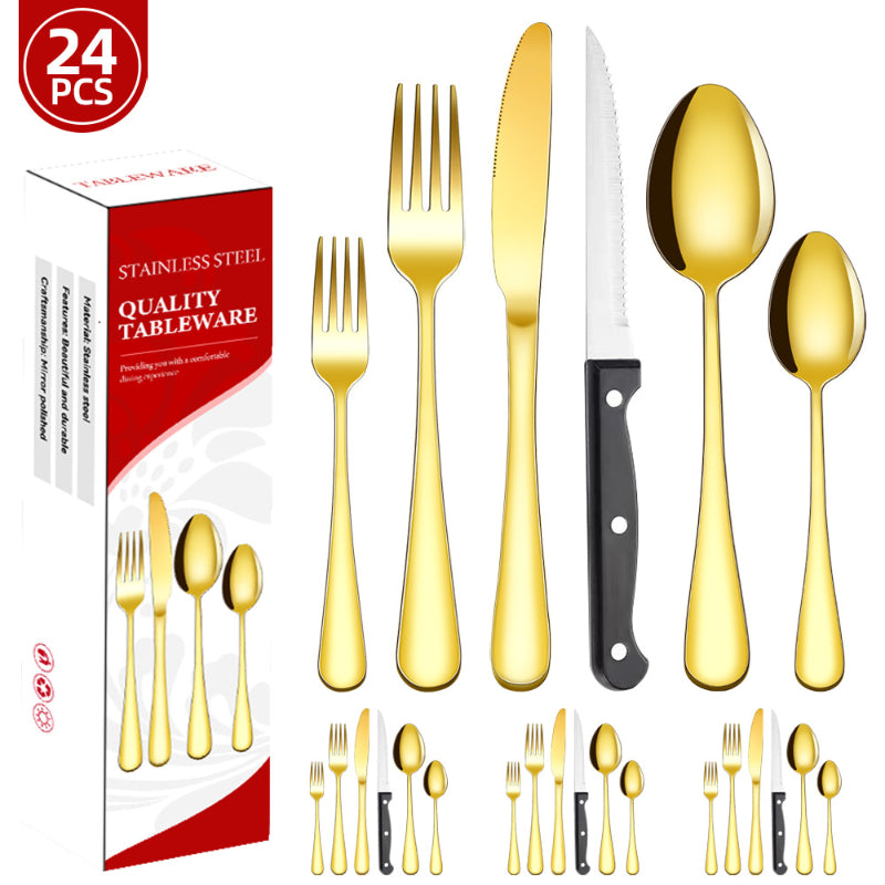 48-teiliges Besteckset aus Edelstahl