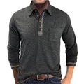 Herren Langarm Polohemd mit Button-down Kragen – Bild 13 | LuxeStyle