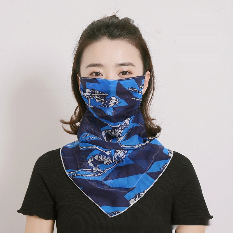 Seidenmaske mit Halsbedeckung für Damen