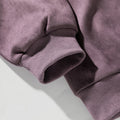 Herren Hoodie Suede-Optik, uni, lässig