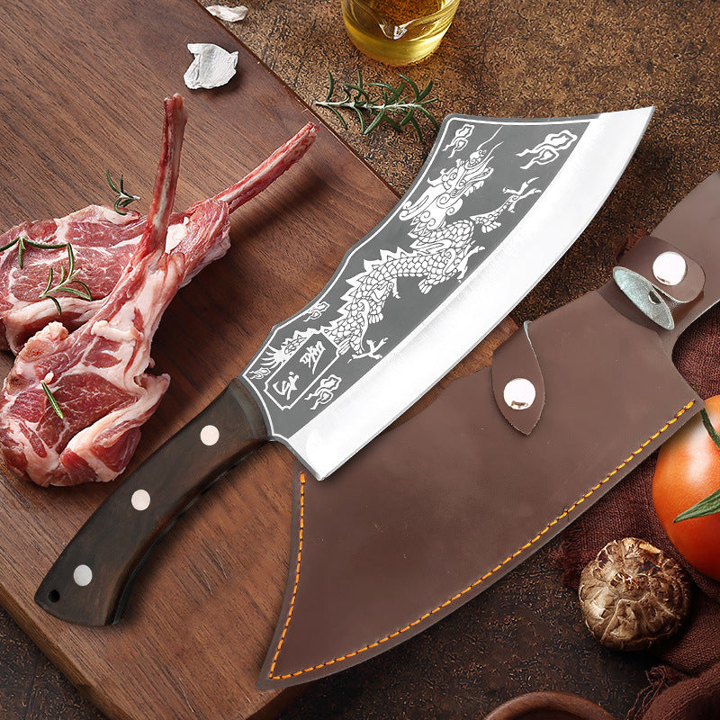Drachen-Messer: Gezackte Klinge für Holz & Knochen