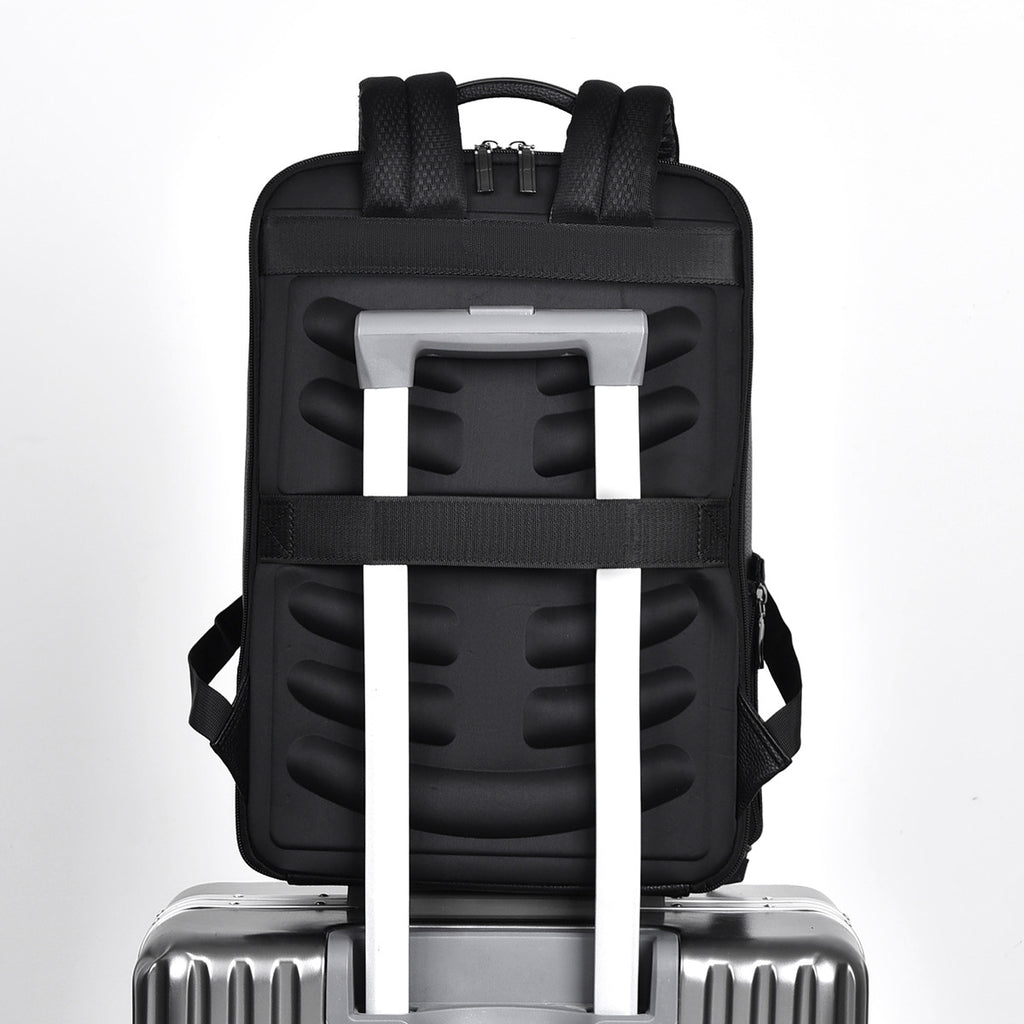 Schwarzer Business-Computer-Rucksack | LuxeStyle