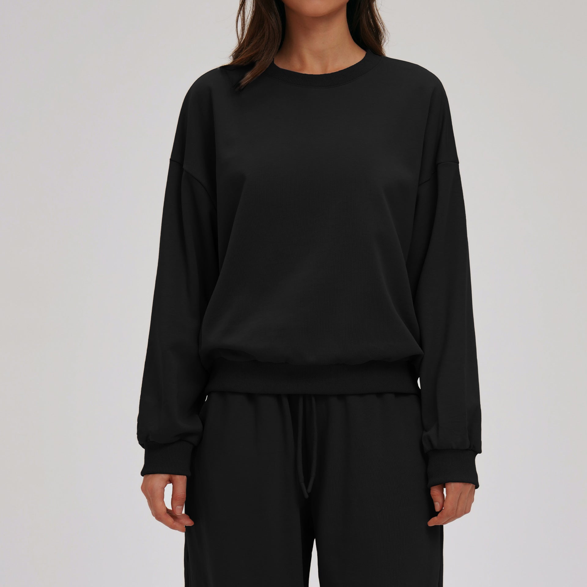 Gemütlicher Hoodie mit Rundhalsausschnitt – Ansicht 5