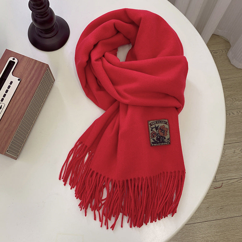 Vielseitiger warmer Schal aus Faux-Kaschmir