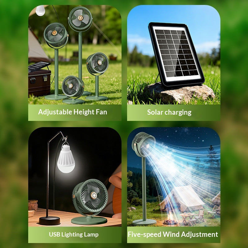 Solar Bodenventilator mit starkem Luftstrom