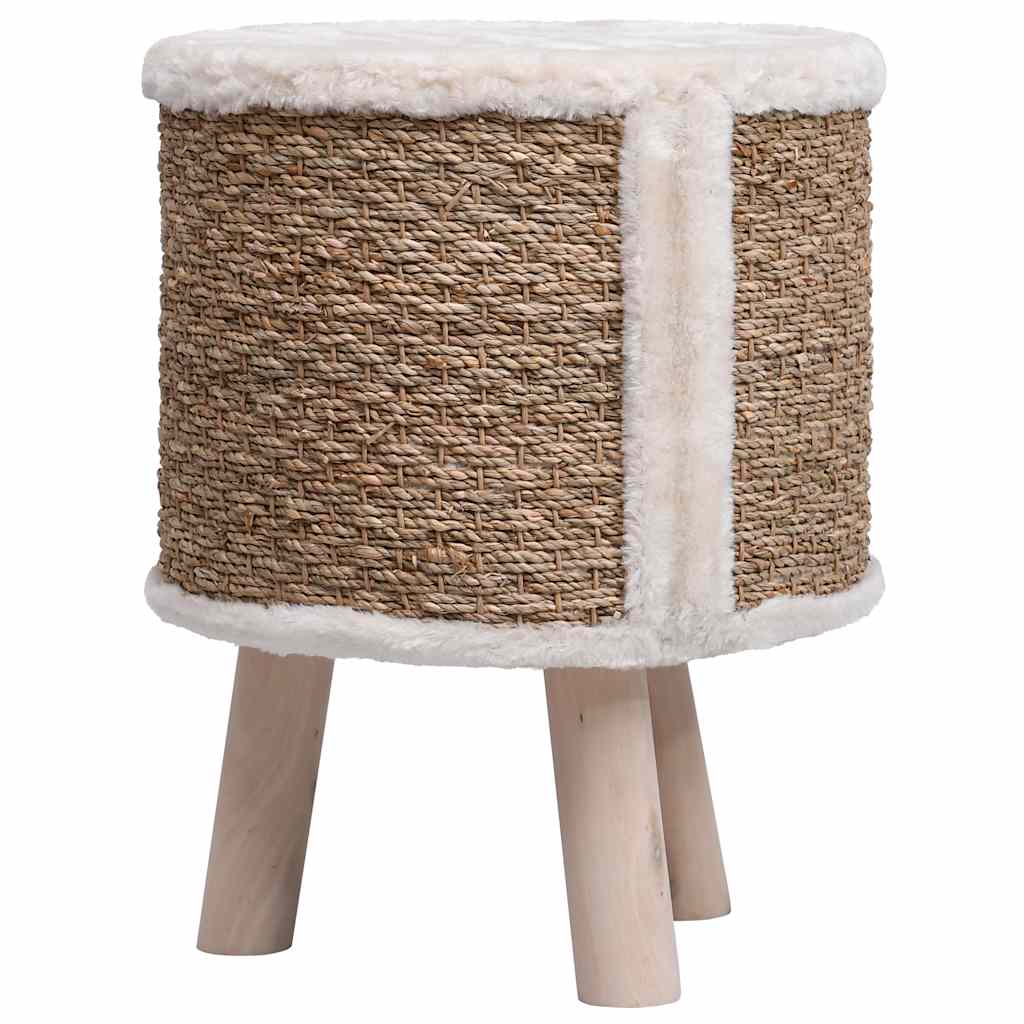 Katzenbaum mit Holzelementen aus Seegras