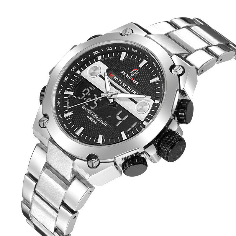 Quarz-Herrenuhr mit Stahlband, wasserdicht – Bild 3 | LuxeStyle
