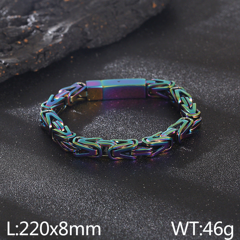 V-förmiges Armband aus Edelstahl – Bild 3 | LuxeStyle