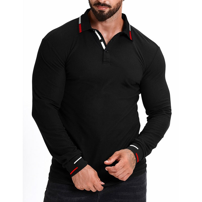 Slim-Fit Langarmhemd mit Farbblock-Design – Bild 3 | LuxeStyle