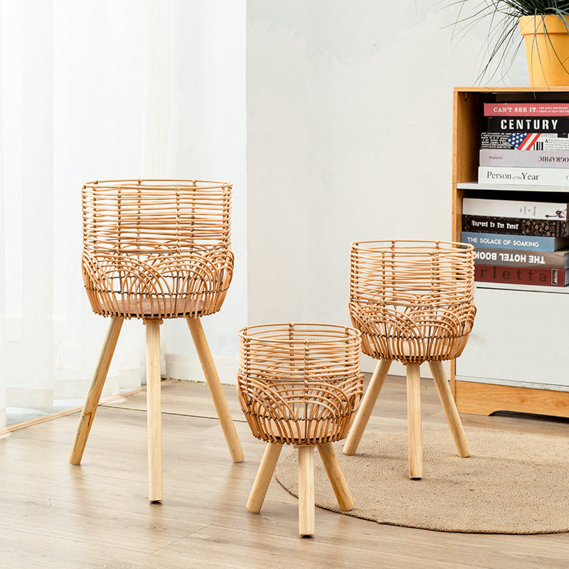 Geflochtener Blumenkübel-Organizer – Bild 5 | LuxeStyle