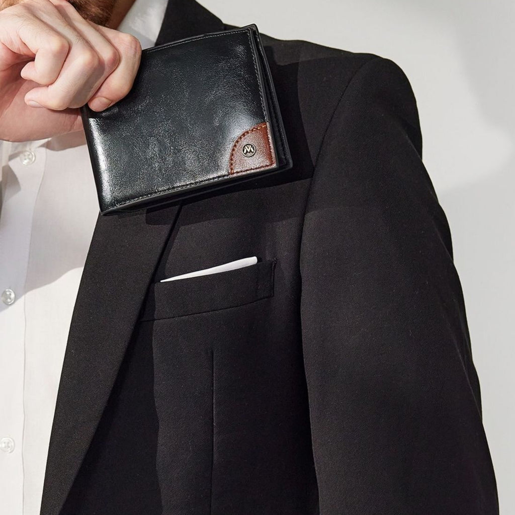 Hochfunktionale RFID-Sicherheitsbrieftasche für Herren