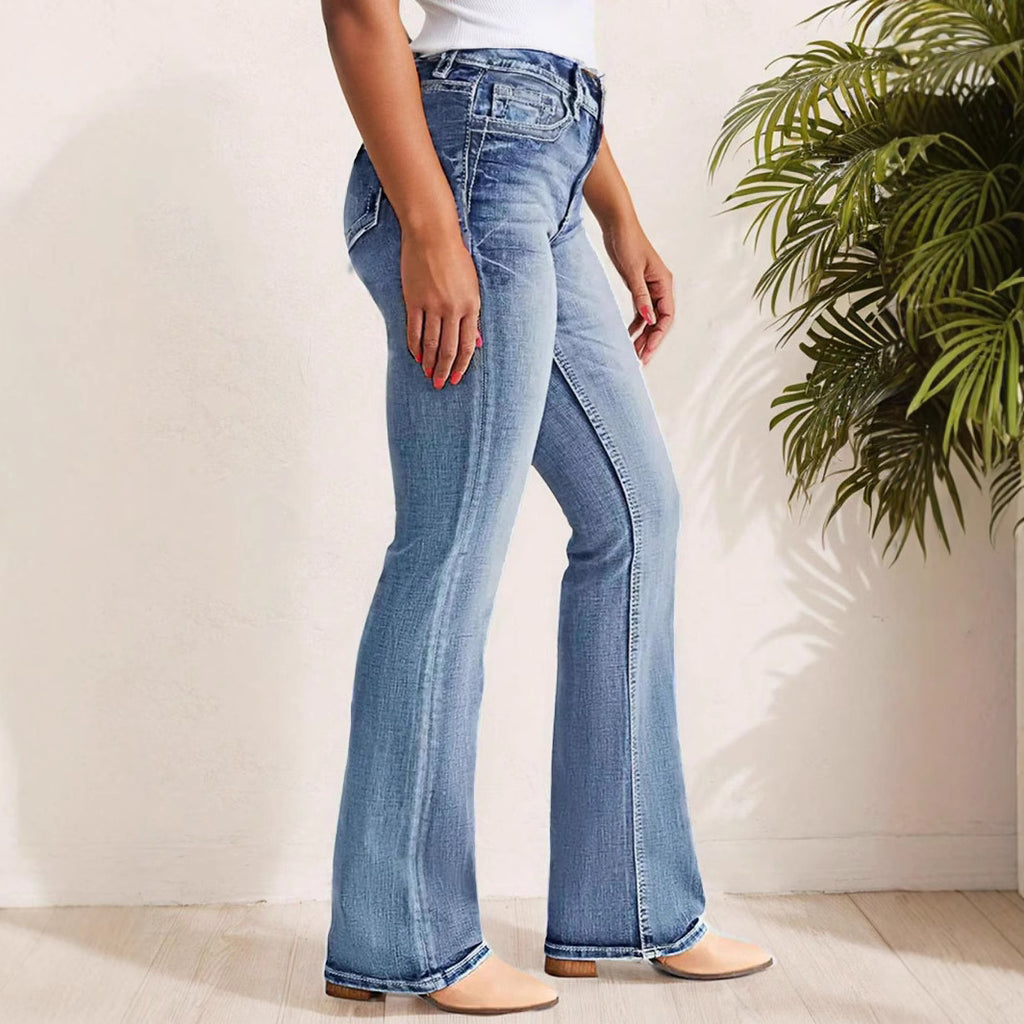 Lichtblaue Slim-Fit Jeans