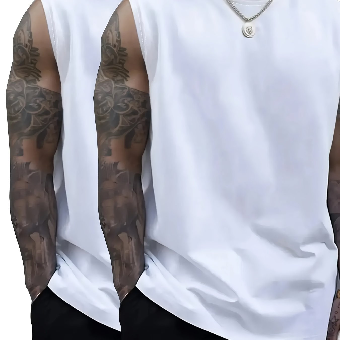 Herren Retro Tanktop Set – 2 Stück