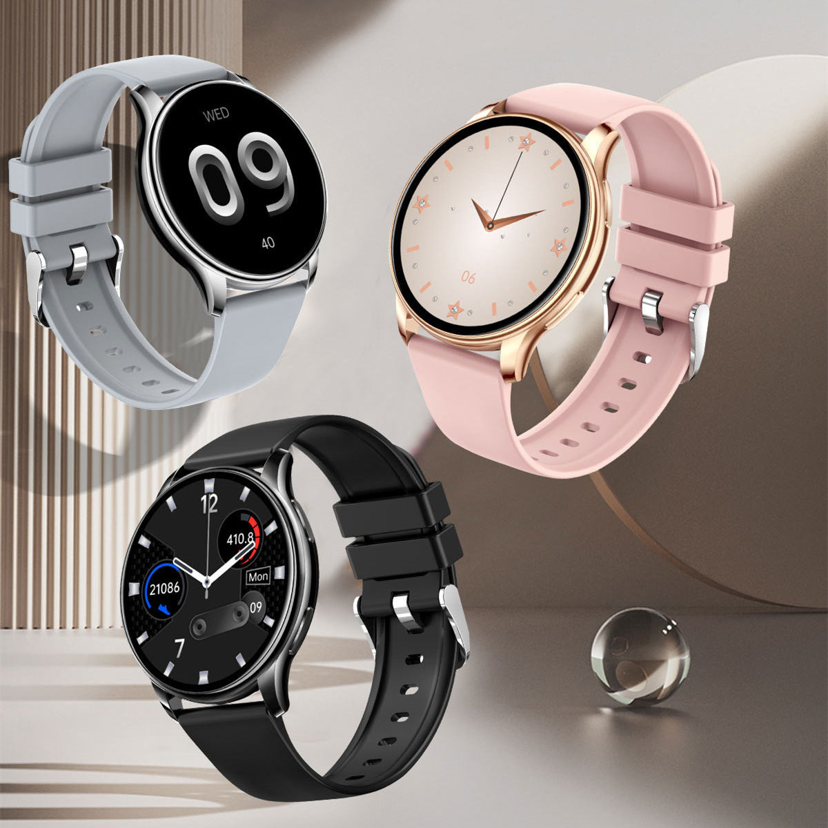 Smart Armband mit Bluetooth & Temperaturmessung