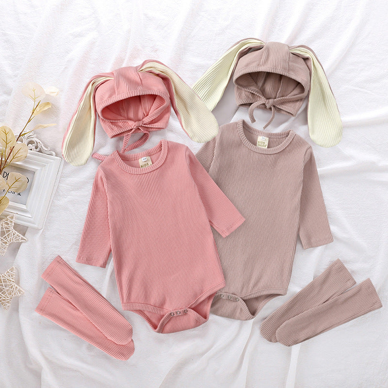 Baby-Strampler mit Hasenohren – Dreiteiler – Bild 7 | LuxeStyle